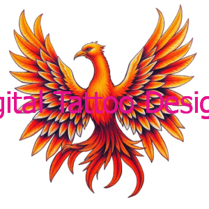Majestic Phoenix – Rebirth and Power Tattoo Design